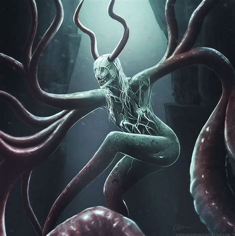 Hadespixels On Deviantart Sea Monster Art Sea Creatures Drawing Horror Art