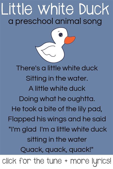 A Poem That Reads Little White Duck