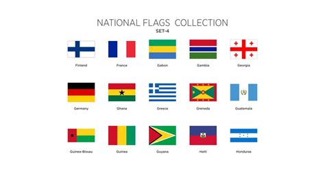 National Flags Set Vol 4 Illustration Templatemonster