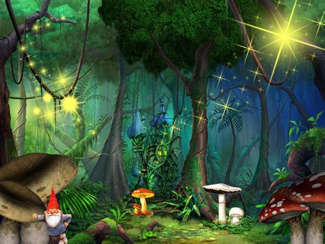 Fairy Garden Desktop Wallpaper Magical Fairy Garden Background