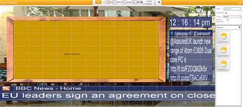 Digital Signage Layouts And Widgets