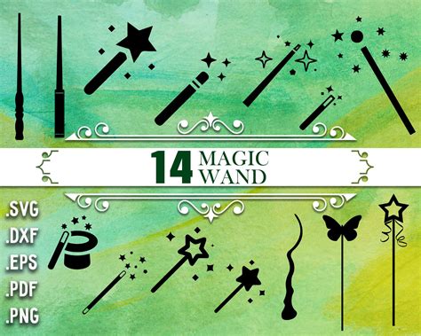 MAGIC WAND SVG magic wand magic svg magic wand svg files | Etsy | Magic 