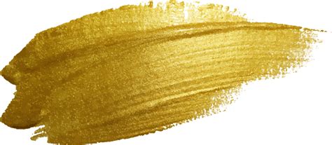 Gold Paint Stroke Png Drepaint