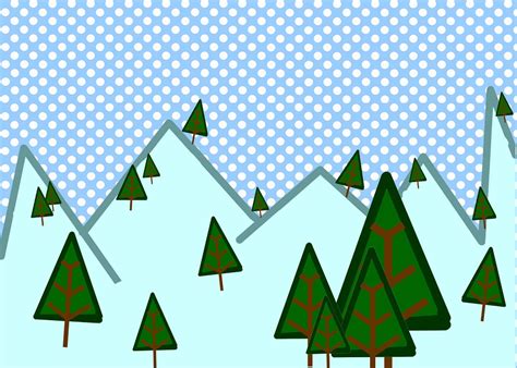 Free Illustration Winter Woods Snow Scene Trees Free Image On