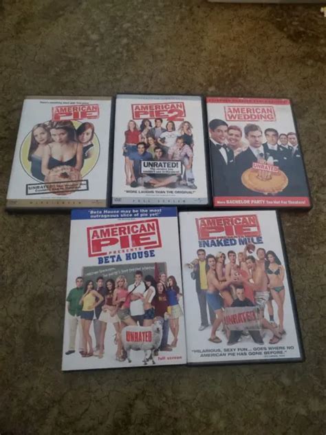 American Pie Dvd Lot Wedding Beta House The Naked Mile Unrated