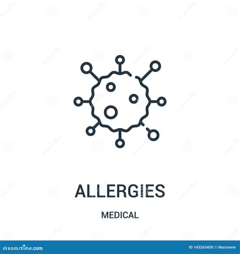 Allergies Icon Vector From Medical Collection Thin Line Allergies