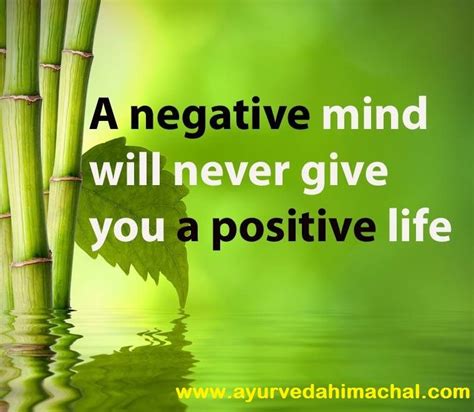 Thought Of The Day A Negative Mind Will Never Give You A Positive