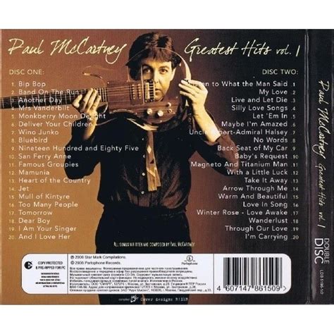 Paul Mccartney Greatest Hits Vol 1