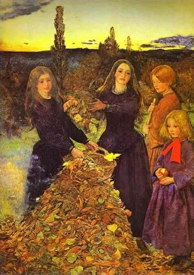 Autumn Leaves By John Everett Millais
