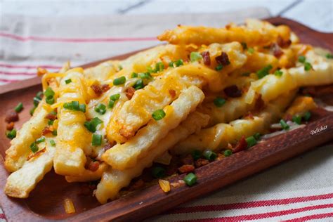 Bacon And Cheese Fries Delishar Singapore Cooking Recipe And