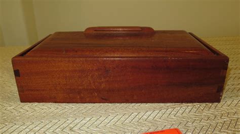 Rectangular Koa Wood Box W Lid
