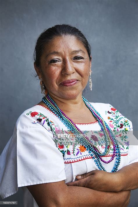 A Mexican Woman In Traditional Dress Stock Photo Getty