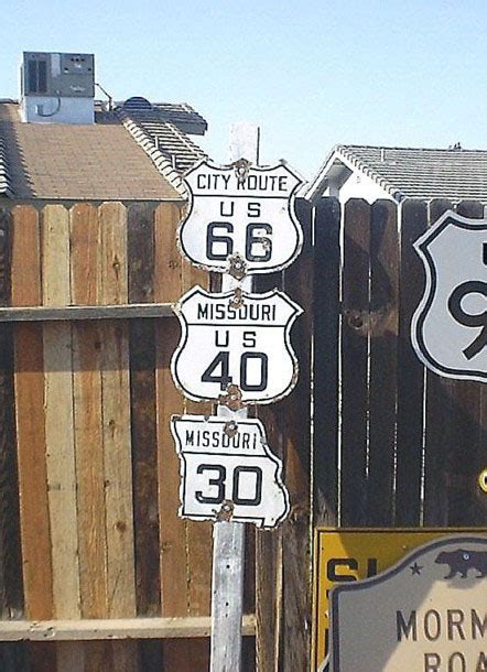 Missouri City Route U S Highway 66 State Highway 30 And U S