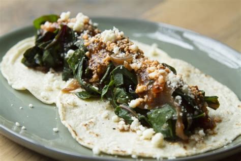 Rick Baylessswiss Chard Or Spinach Tacos With