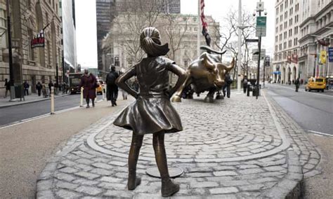 New York Fearless Girl Who Faced Down Wall Streets Bull Moved To New
