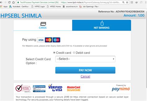 You cannot use a debit card after it has expired. How to pay your Electricity bill online in HP on HPSEB (Himachal Pradesh State Electricity Board)