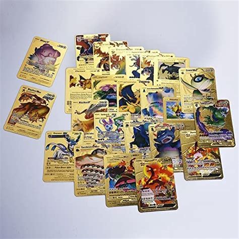 Buy PCS Gold Foil Card Assorted Cards TCG Deck Box Vmax Rares