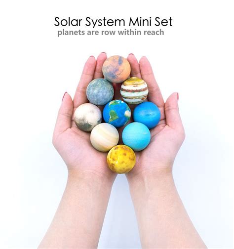 Solar System Mini Set Simulation Planet Earth Popular 3d