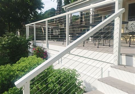 Now That S A Porch With A Fascia Mounted White Aluminum Railing That