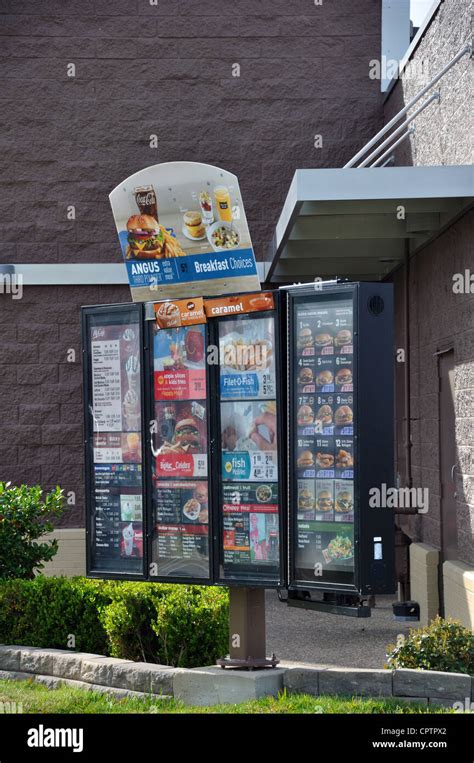 Mcdonalds Menu Drive Thru Hi Res Stock Photography And Images Alamy