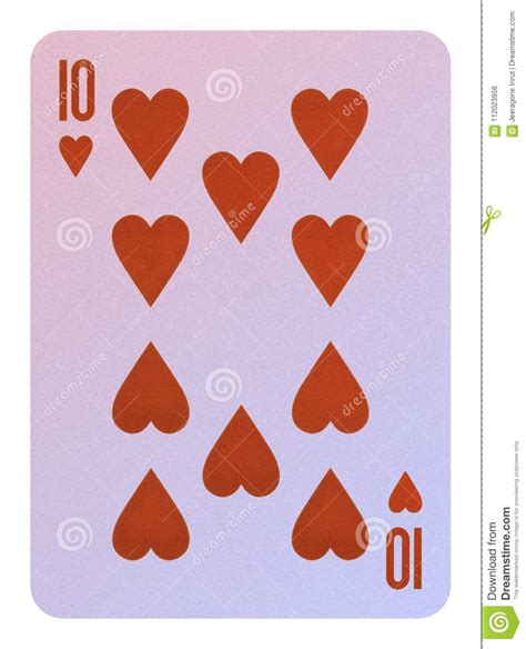 Maybe you would like to learn more about one of these? Playing Cards, Ten Of Hearts Stock Photo - Image of closeup, gamble: 112023956