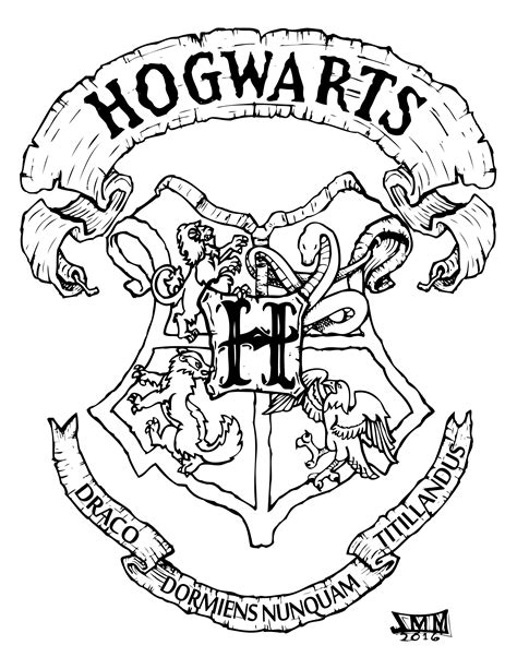️hogwarts Coloring Pages Free Download