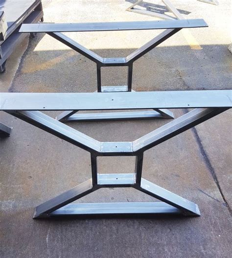 Our custom wood legs service allows you to get your own design to use as replacement or premade table legs. Modern Dining Table X Legs Model 009 Heavy Duty Metal di ...