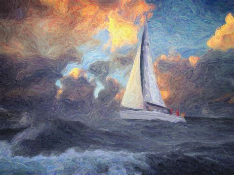 Lost At Sea Painting By Zapista Ou