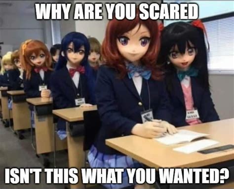Why Are You Scared Isn T This What You Wanted Anime Schoolgirls Why Are You Scared Isn T