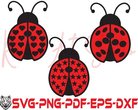 Ladybug Svg Ladybug Bundle Svg Files Ladybug Svg Layered Etsy