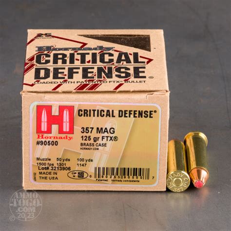 357 Magnum Ammo 25 Rounds Of 125 Grain Jacketed Hollow Point Jhp By