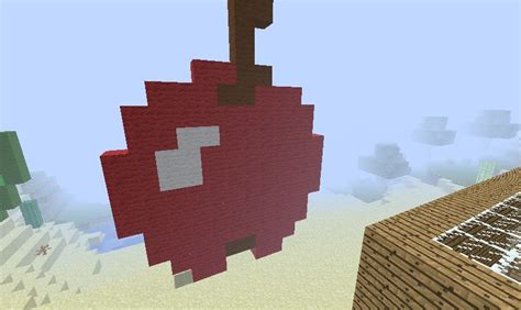 Pixel Art Apple Minecraft Project