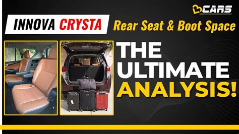 2020 Toyota Innova Crysta Middle And Rear Seat And Boot Space Review The
