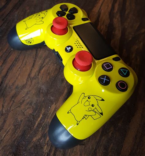 Ps4 Controller With Custom Pikachu Design Xbox One Sticks And Shock