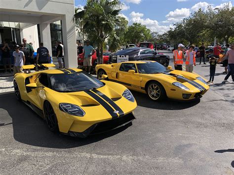 2018 Ford Gt Triple Yellow And 2005 Ford Gt Speed Yellow Photo Gallery