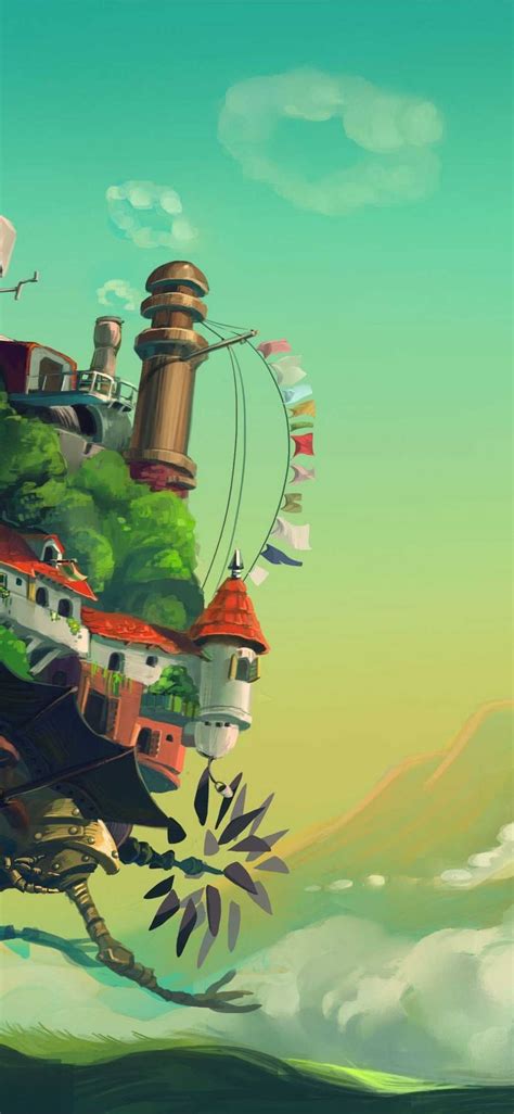 Download Howls Moving Castle Aesthetic Anime Iphone Wallpaper