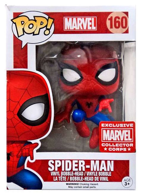 Funko Marvel Pop Marvel Spider Man Exclusive Vinyl Bobble Head 160