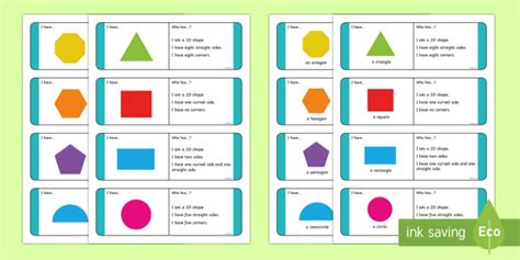 Ks1 2d Shape Riddle Loop Cards Teaching Resource Twinkl