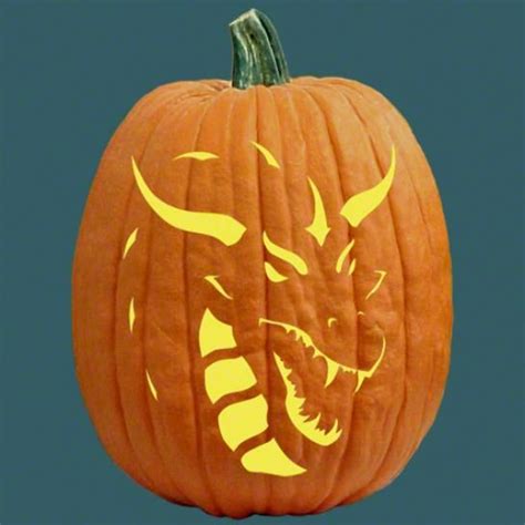 Printable Dragon Pumpkin Carving Patterns