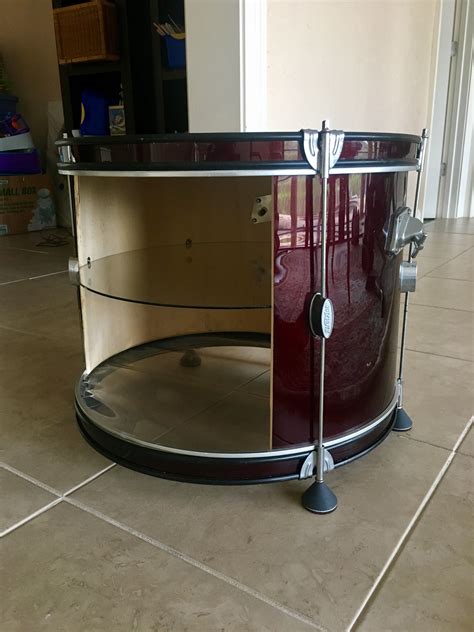 Repurposed Bass Drum End Table Music Themed Rooms Music Room Decor