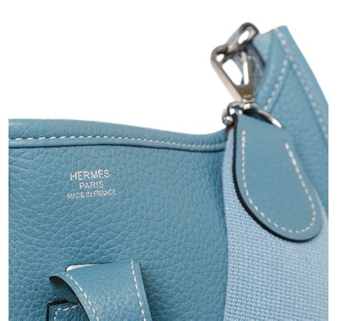 Hermès Evelyne Pm Bag Blue Clemence Leather Suede Interior Baghunter