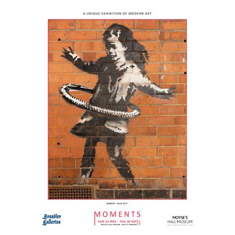 Moments Exhibition Poster Banksy Hula Girl Brandler Galleries