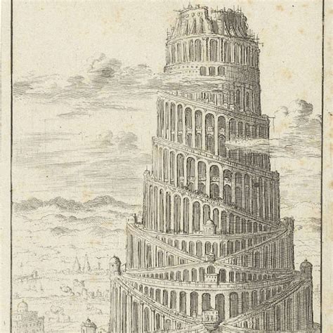 Toren Van Babel Jan Luyken 1682 Rijksmuseum