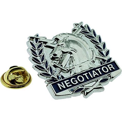 Negotiator Uniform Pin Silver Etsy