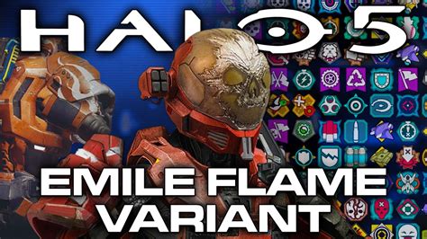 Halo 5 Memories Of Reach Emile Flame Armor Post Game Medals Ai