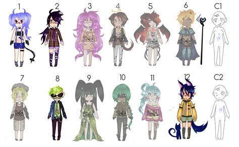 Adoptables Set 2 Mixed Open Price Lowered By Alataya On Deviantart