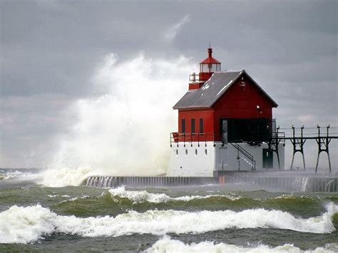 Wallpaper Sea Storm Tower Waves Coast Lighthouse Weather Ocean