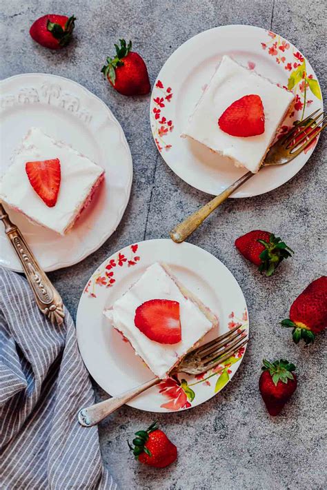 This is a great moist cake with real strawberries. Strawberry Poke Cake (From Scratch) - Super Soft and Moist