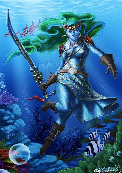 Aquaticelf Fantasy Races Dnd Characters Triton