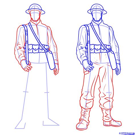 Step 24 How To Draw Soldiers
